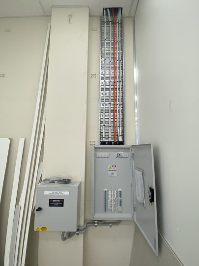 commercial fit out main power board upgrade reject shop Gympie lumin8 electrical