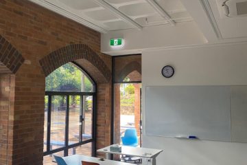 educational commercial lighting fir out college school lumin8 electrical