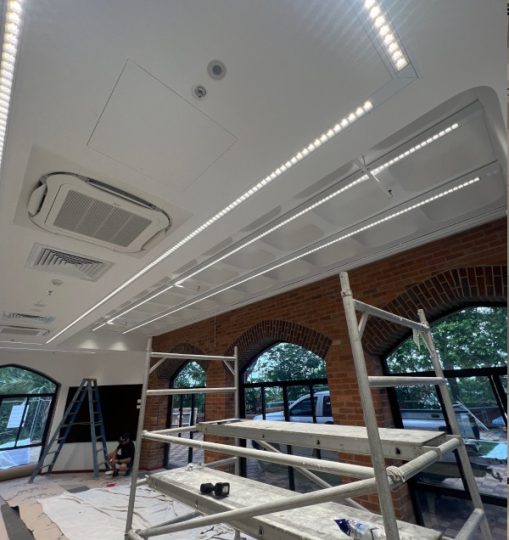 educational commercial lighting fit out college school lumin8 electrical